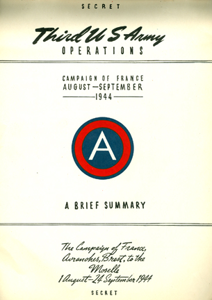 Description: ummary of Operations France 3rd Army WWII